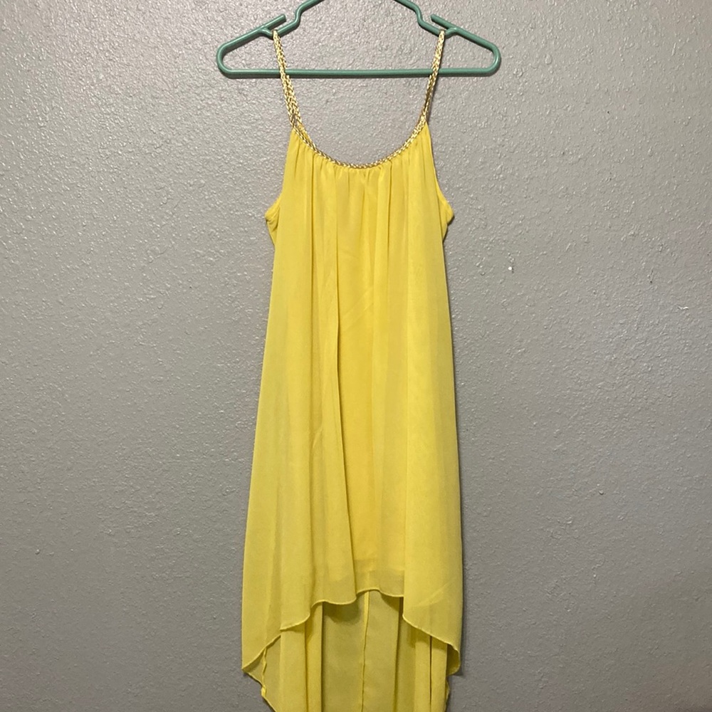 Charlotte Russe Yellow High-lo dress